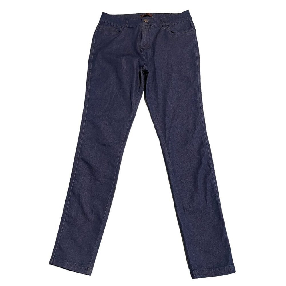 Shiela Rose Jeans Womens 2X High Rise Slim Straight Dark Wash
